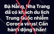 Đà Nẵng bác thông tin có người nhiễm virút corona vào thành phố