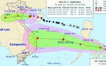 Bão số 7 suy yếu, áp thấp nhiệt đới mới mạnh lên khi vào Biển Đông