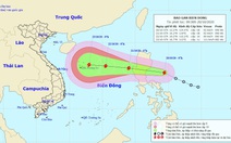 Áp thấp nhiệt đới đã mạnh thành bão, vào Biển Đông sáng mai