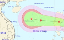 Hai ngày nữa, tâm bão lại cách quần đảo Hoàng Sa 410km, gió giật cấp 11