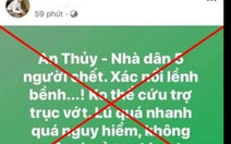 Hai người bị xử phạt vì đăng tin sai sự thật về lũ lụt trên mạng xã hội