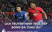 Lịch trực tiếp bóng đá châu Âu 7-11: Man United gặp Everton