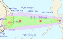 Ngày mai 9-11, tâm bão có thể cách Song Tử Tây 300km, gió giật cấp 10