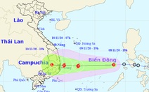 Ngày mai 9-11, áp thấp nhiệt đới có thể mạnh lên thành bão