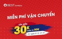 BEST Express miễn phí vận chuyển chào bão sale 12.12