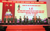 Lực lượng vũ trang Quân khu 7 nhận Huân chương Bảo vệ Tổ quốc hạng nhất