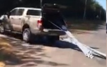 Chở hàng quá khổ, phớt lờ hiệu lệnh CSGT, giám đốc nông trường cao su bị phạt 10 triệu