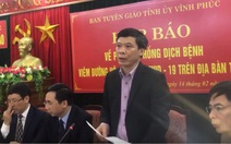 Trực tiếp: Vĩnh Phúc họp báo thông tin về dịch corona