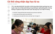 Cần suy nghĩ nghiêm túc về dạy học từ xa