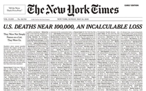 Dịch COVID-19: New York Times 'đếm không xuể' người chết tại Mỹ