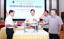 103 tác phẩm được chọn trao Giải Báo chí quốc gia năm 2019