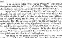 Xác minh thông tin một công dân Quảng Trị bị đánh đập và tạm giam tại Lào