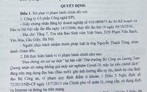 Bị phạt 25 triệu đồng vì đưa tin sai về thứ trưởng Bộ Công an