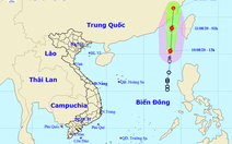 Áp thấp mạnh lên thành bão số 3 nhưng bị bão Jangmi kéo, có thể không ảnh hưởng đất liền