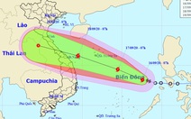 Bão cách Hoàng Sa 750km, biển Bình Thuận - Cà Mau mưa dông