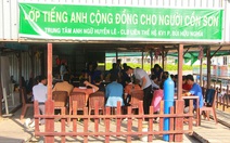 Lớp học tiếng Anh trên bè cá