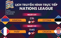 Lịch trực tiếp Nations League: Tâm điểm Pháp - Croatia