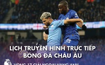 Lịch trực tiếp bóng đá châu Âu 3-1: Tâm điểm Chelsea - Man City