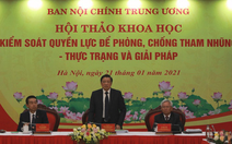 Tăng kiểm soát quyền lực với cơ quan chống tham nhũng