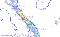 Hôm nay 18-10, miền Trung mưa rất to, không khí lạnh lan rộng