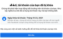 Nhiều người bất ngờ bị Facebook khóa tài khoản