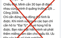 Đăng tin giả câu view để bán hàng online: ‘Cần 30 bạn đi đánh nhau…’