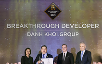 Danh Khôi nhận giải thưởng Nhà phát triển bất động sản đột phá 2021