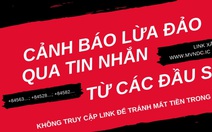 Nhận tin nhắn lừa đảo về tiền hỗ trợ thất nghiệp, bị rút sạch tài khoản