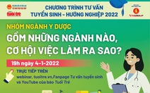 Tối 4-1 tư vấn trực tiếp: Nhóm ngành y dược gồm những ngành nào, cơ hội việc làm ra sao?