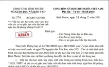 Giả công văn giám đốc Sở GD&ĐT Bình Phước 'cho học sinh nghỉ học đến ngày 14-3'