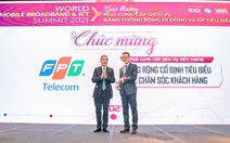 FPT Telecom nhận giải thưởng 'Chất lượng dịch vụ được Khách hàng hài lòng nhất'