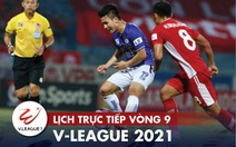 Lịch trực tiếp vòng 9 V-League: Quảng Ninh làm khách đến sân Hà Nội