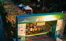 Chạy marathon trên cung đường ngập sắc xanh ở đô thị Ecopark