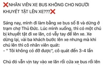 Nhân viên xe buýt ở TP.HCM không cho người khuyết tật lên xe?