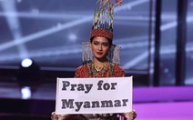 Hoa hậu Myanmar dự thi Miss Universe bác tin bị truy nã, nói chưa dám trở về