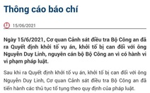 Bắt tạm giam cựu phó tổng cục trưởng Tổng cục Tình báo về tội nhận hối lộ