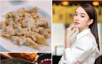 Kaity Nguyễn chia sẻ bí quyết làm hoành thánh, nui cá hồi xốt kem cà chua