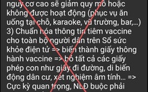 'Hà Nội sống chung với COVID-19 kể từ ngày 15-9' là tin giả