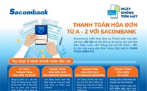 Infographic: Thanh toán hóa đơn miễn phí với Sacombank