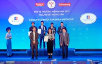 MIKGroup vào Top 10 thương hiệu mạnh ngành bất động sản 2022