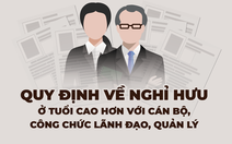 Quy định về nghỉ hưu ở tuổi cao hơn đối với cán bộ, công chức lãnh đạo, quản lý