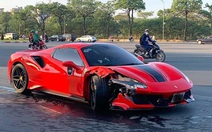 Siêu xe Ferrari đụng chết người đi xe máy trên phố Hà Nội