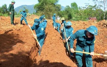 Cất bốc, quy tập 8 hài cốt liệt sĩ trên đồi một nhà dân, có hài cốt còn nguyên trong vải tăng