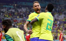 Xếp hạng bảng G World Cup 2022: Brazil và Thụy Sĩ chiếm ngôi đầu