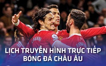 Lịch trực tiếp bóng đá châu Âu: Tâm điểm Man United - Tottenham