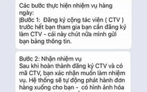 Cảnh báo chiêu lừa tiền sinh viên khi làm cộng tác viên mua hàng online