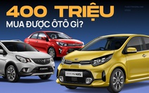 400 triệu mua được ôtô gì hiện nay: Toàn lựa chọn cho người lần đầu mua xe