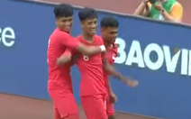 Video: 'Siêu phẩm' sút xa của cầu thủ U23 Singapore vào lưới U23 Malaysia