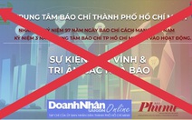 Giả mạo Trung tâm Báo chí TP.HCM kêu gọi tài trợ tri ân nhà báo