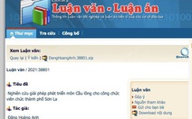 Luận án tiến sĩ 'Nghiên cứu giải pháp phát triển môn cầu lông cho công chức....’ là có thật